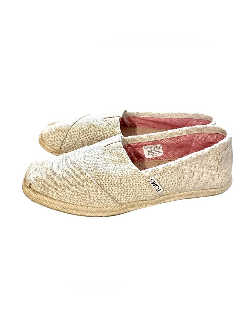 TOMS Women’s Alpargata Hemp Embroidered Slip-On Espadrille Loafers
